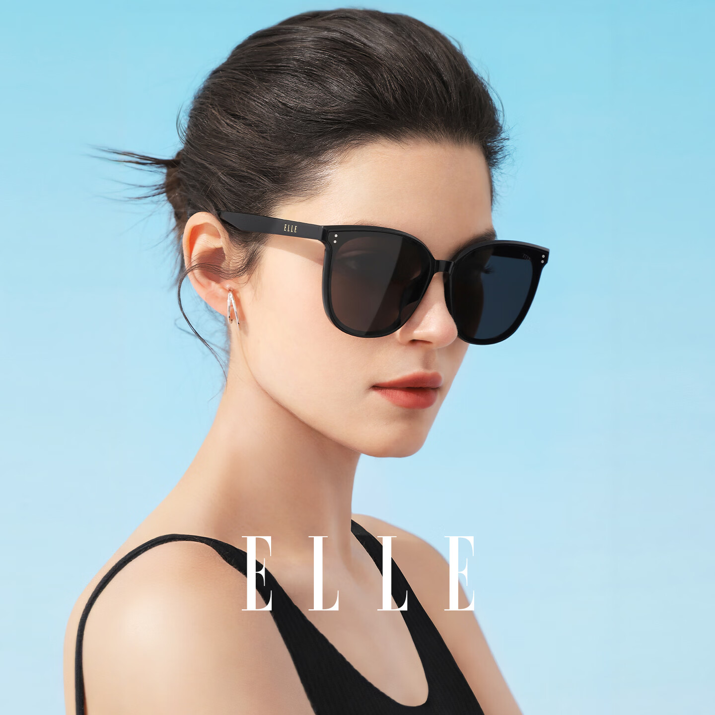 抢🚀墨镜lou忦了 Plus先领200-25补帖卷 ELLE 男女太阳镜大框墨镜 - 线报酷