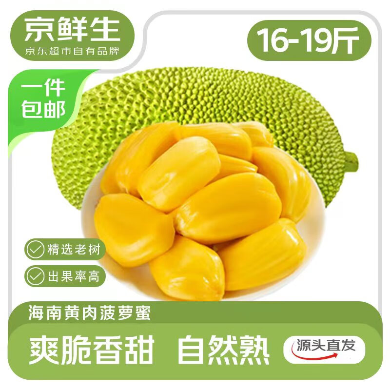 限时秒杀 炸弹 烟花 先领50-5卷 🚚自营包.邮 海南菠萝蜜 16-19斤/个 - 线报酷