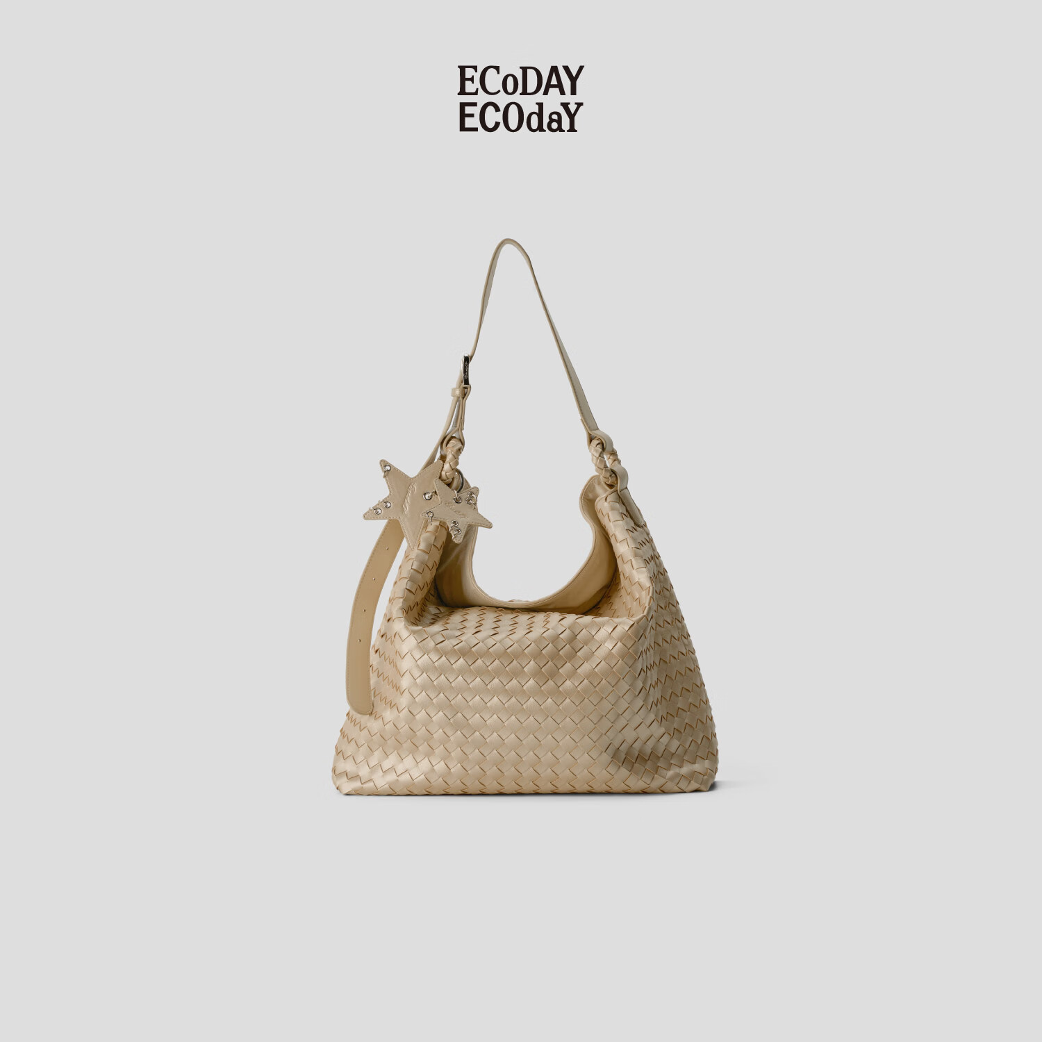 ECODAY编织包香槟色大号 359.00元 - 线报酷