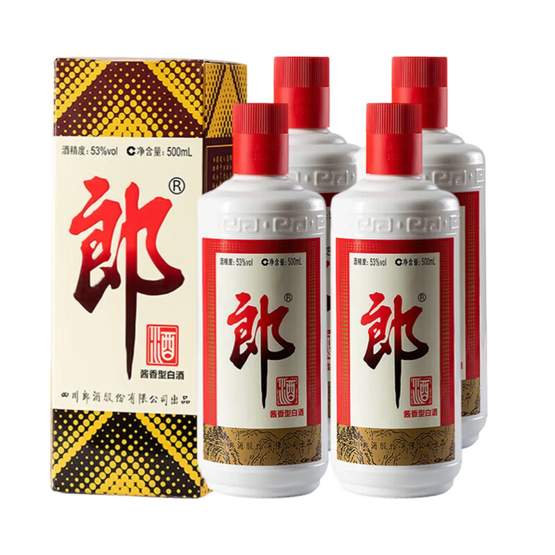 普郎 度 500mL 4瓶 🔴卷后到手实付550元 郎牌郎礼盒53度 500mL - 86线报