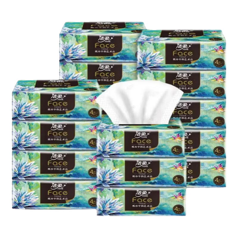 洁柔油画抽纸 拍3件 75.7元 - 线报酷