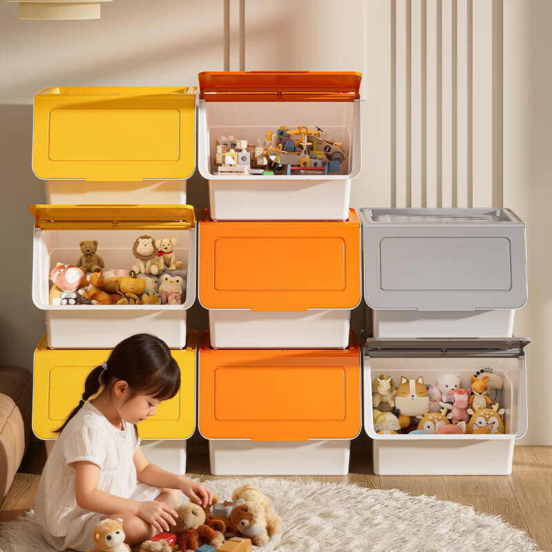 纳份爱加厚带轮收纳箱3个 49.5元，纳份爱前开式玩具收纳箱3个 69.5元 - 线报酷
