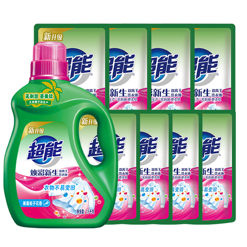 超能焕彩新生洗衣液栀子花香11斤 拍1件 39.9元 - 折送网