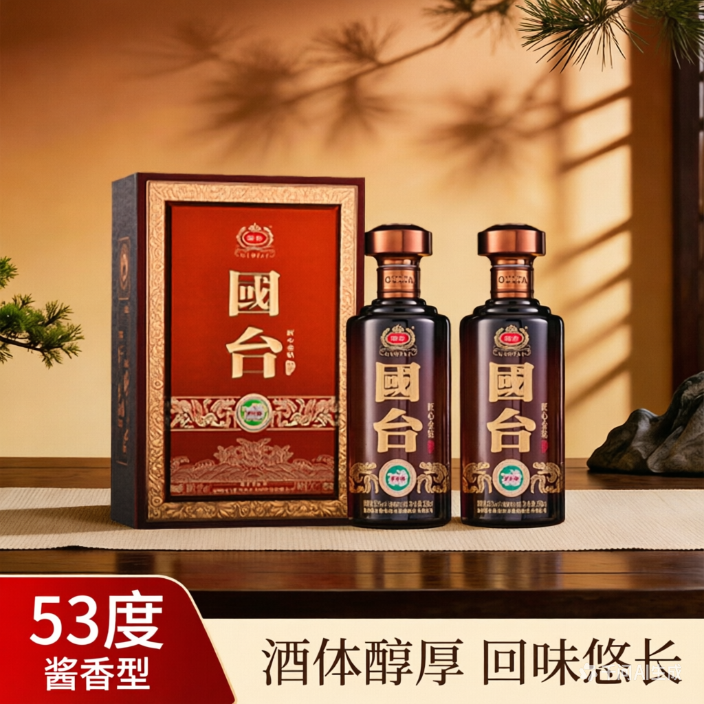 国台·盛世福钻匠心金钻 53度 500mL 1瓶 219元 - 线报酷