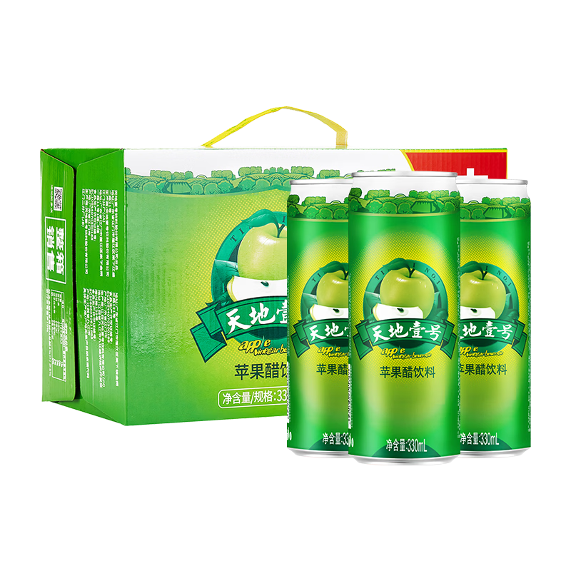 天地壹号苹果醋饮料330ml*15 32.4元 - 线报酷