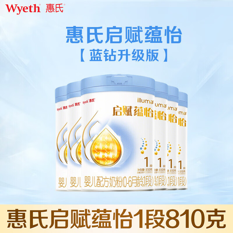 惠氏启赋蕴怡婴儿配方奶粉3段810g 拍1发6罐 1368.9元 - 线报酷