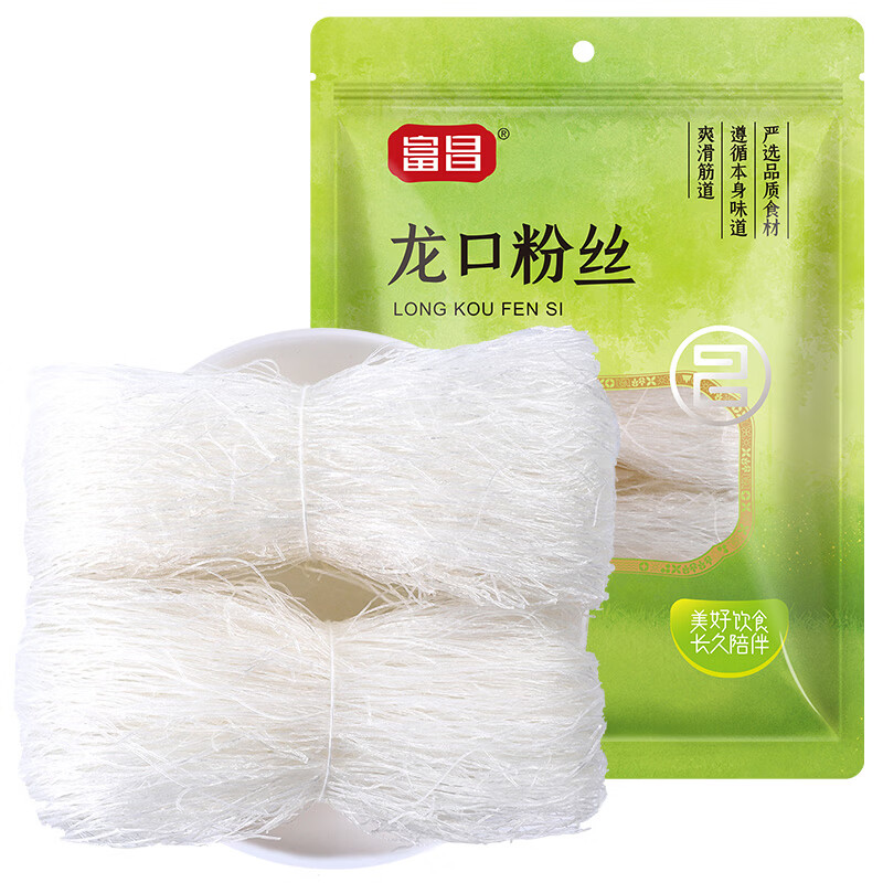 富昌纯黄豆腐竹400g 13.9元，富昌龙口粉丝500g*2袋 19.9元 - 线报酷