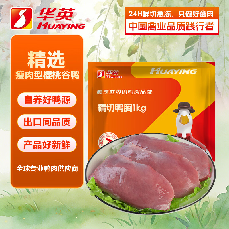 华英精切去皮鸭胸肉2斤 14.98元 - 86线报