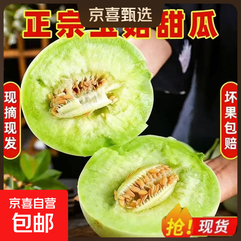 冰激凌甜瓜带箱5-6斤 15.9元 - 折送网