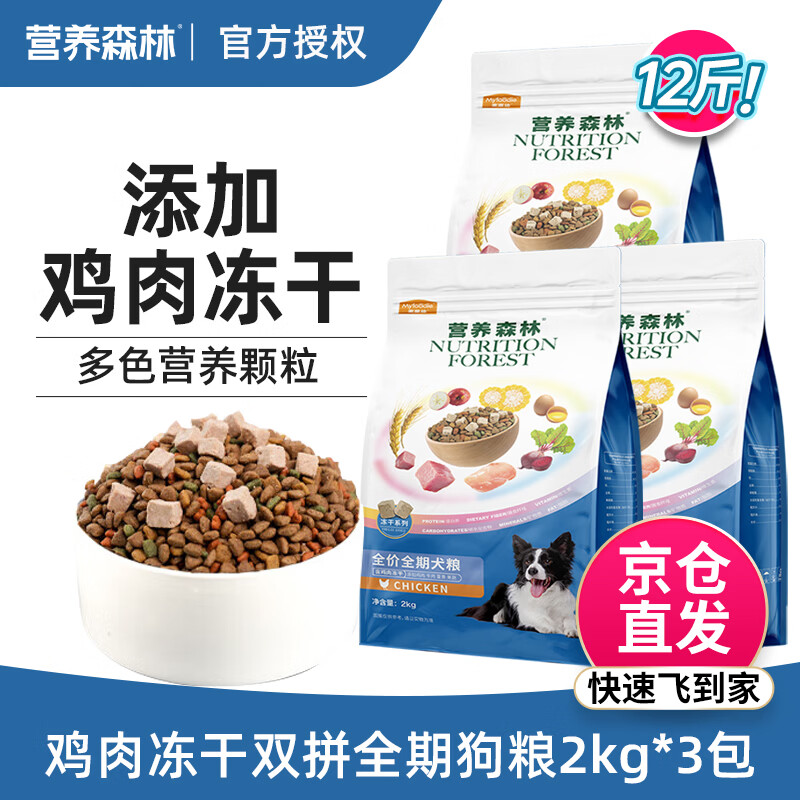 纯福鸭肉梨中大型犬粮2.5kg*4包 252元 - 86线报