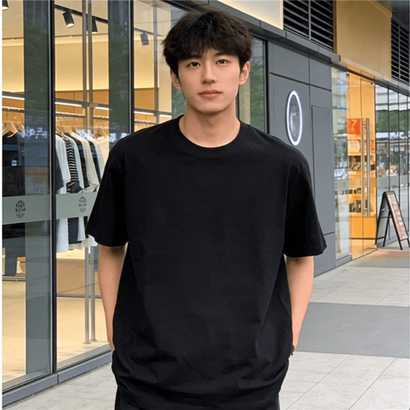 男士高克重纯棉短袖 6.9元 - 折送网