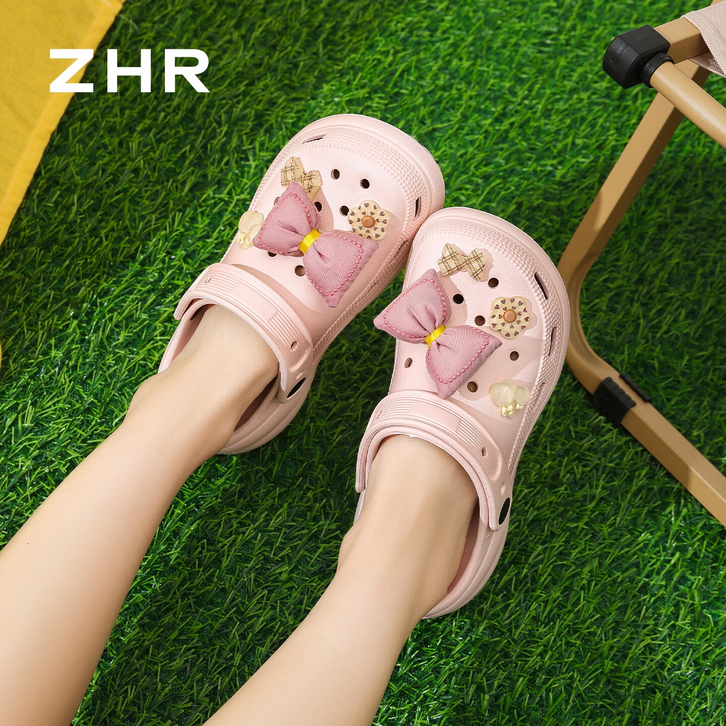 ZHR则则品牌女鞋厚底增高洞洞鞋 39元，ZHR则则品牌女鞋踩屎感厚底洞洞鞋 49元 - 线报酷