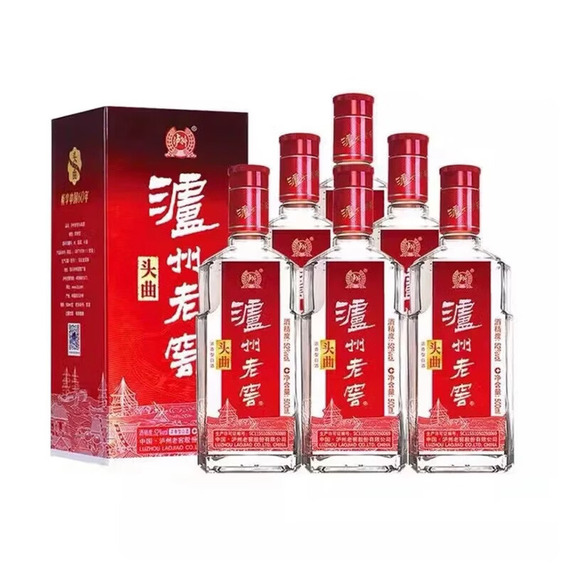 泸州老窖头曲52度500mL*6瓶 360元 - 线报酷