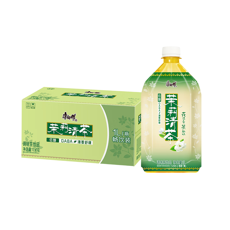 康师傅茉莉清茶1L*12瓶低糖整箱 37.8元 - 86线报