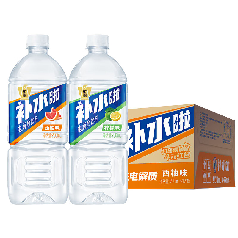 东鹏特饮补水啦电解质饮料900ml*12瓶 44.8元 - 86线报