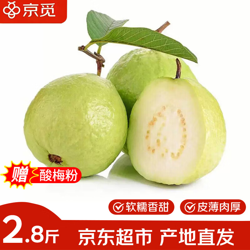 京觅漳州白心奶油芭乐净重2.8斤 19.9元 - 线报酷