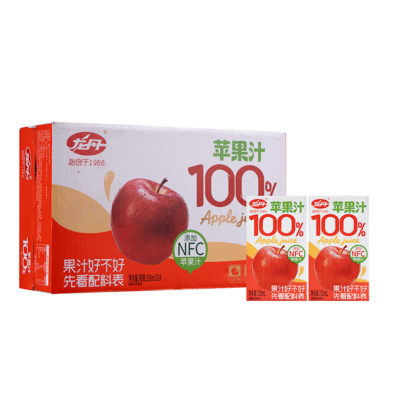 泉荃苹果汁复原饮料250ml*24盒 36.9元 - 线报酷