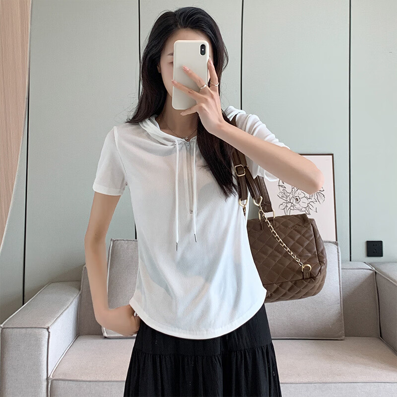 CKRYZT女短款高腰纯棉短袖t恤任选3件59.9元，折19.9/件 - 线报酷