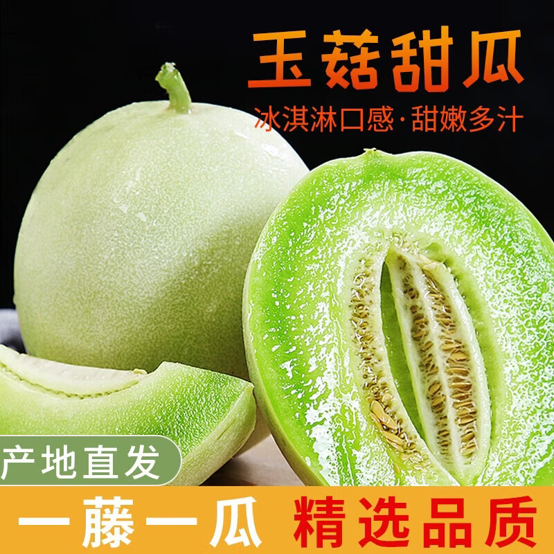京鲜匠玉菇甜瓜4.5斤（2-3个） 14.9元 - 线报酷