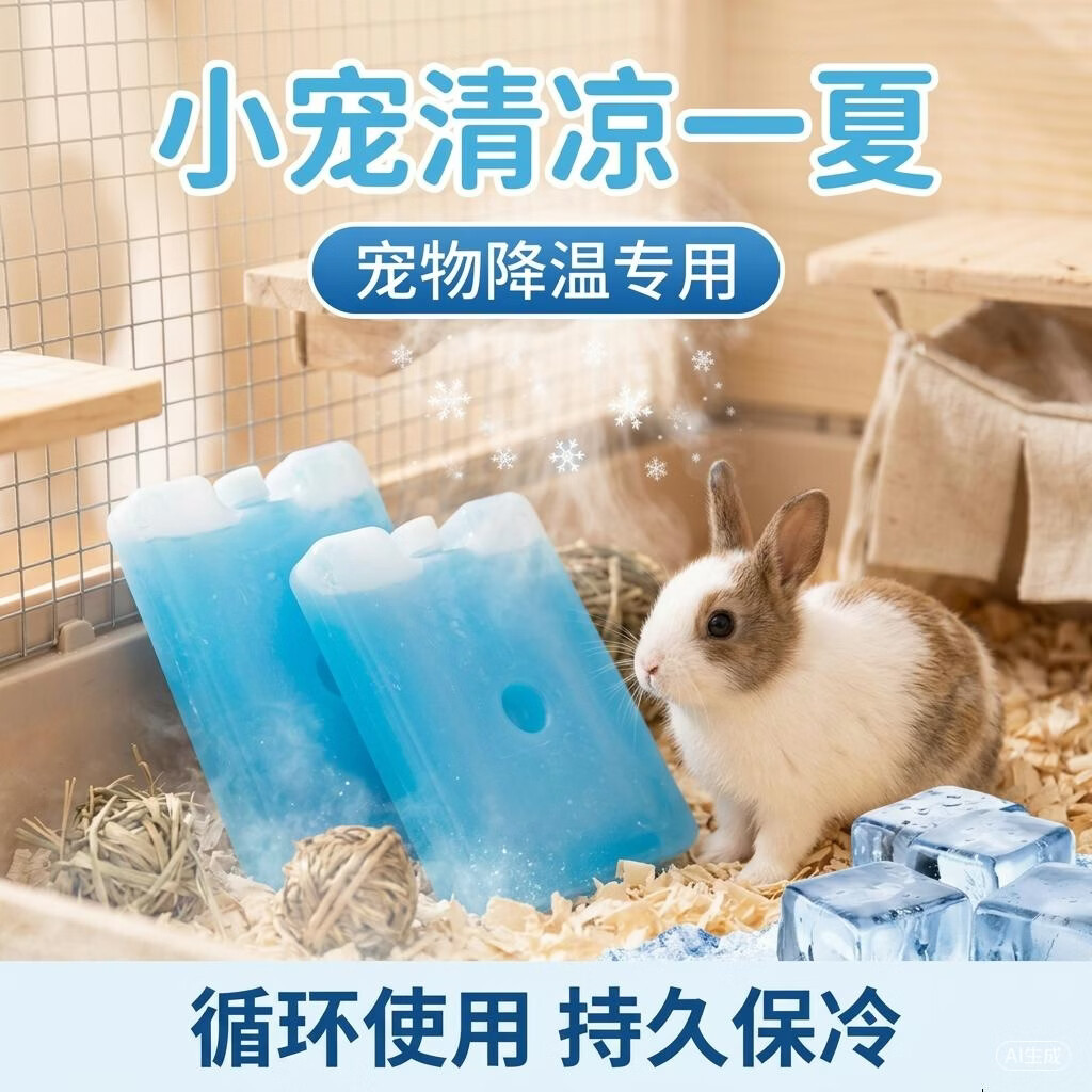 一次性mao巾4条 1.6元，宠物吸水mao巾2条 1.8元，宠物降温冰袋2个 2.9元 - 美泡泡