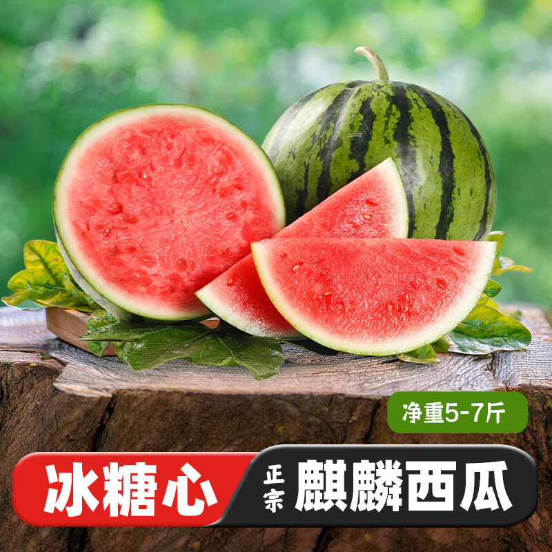 麒麟甜西瓜5-7斤 19.9元 - 线报酷