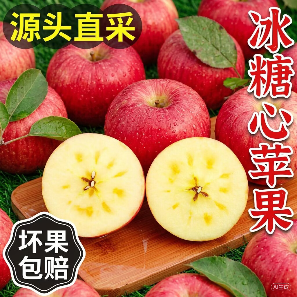 京世泽冰糖心苹果净重8.5斤 29.9元 - 线报酷 京世泽冰糖心苹果净重8.5斤 29.9元 - 线报酷