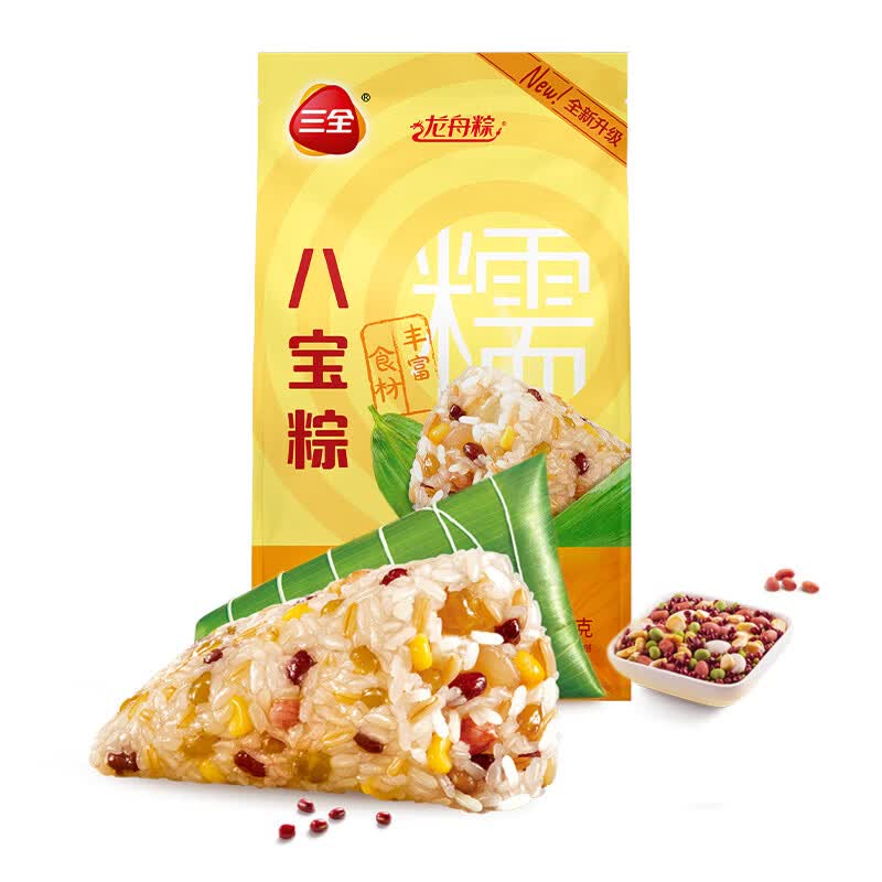 三全真空双豆沙粽200g*4(8只装) 25元，三全真空八宝粽200g*4(8只装) 25元 - 线报酷