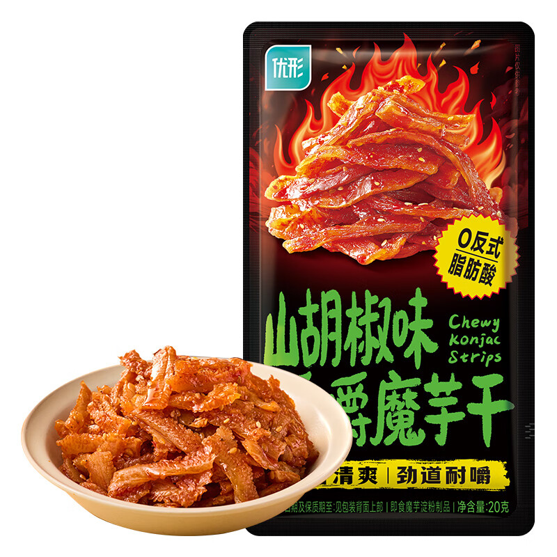 优形❗爵嚼魔芋干🚗 20g*10袋💰首购19.9元 *0反式脂肪酸 劲道耐嚼 - 86线报