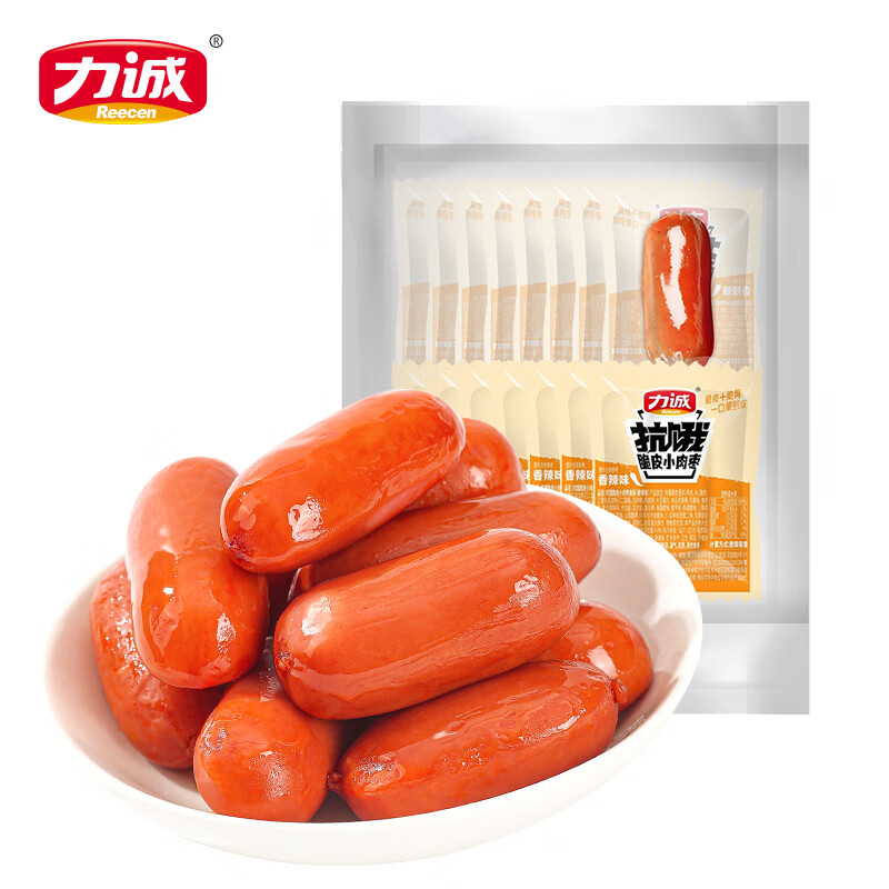 力诚肉枣香肠香辣味200g*2袋 赠鳕鱼肠350g*1 9.9元 - 线报酷
