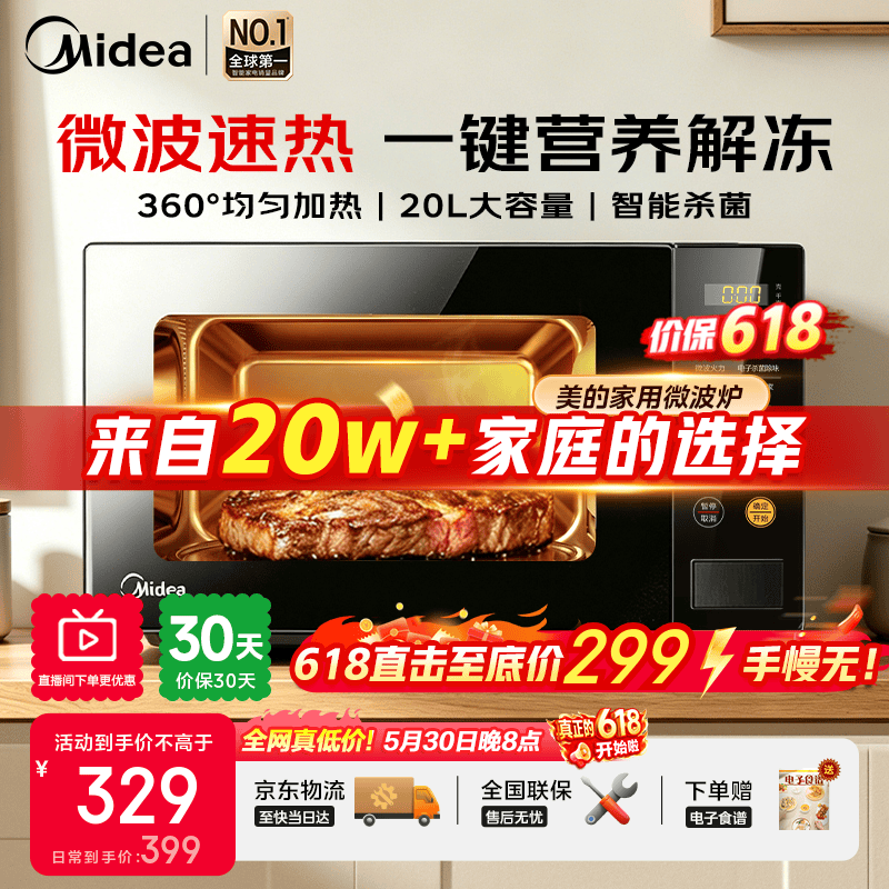 格兰仕家用20L六档火力旋钮 219元,海尔360°转盘加热 199元 - 线报酷 格兰仕家用20L六档火力旋钮 219元,海尔360°转盘加热 199元 - 线报酷