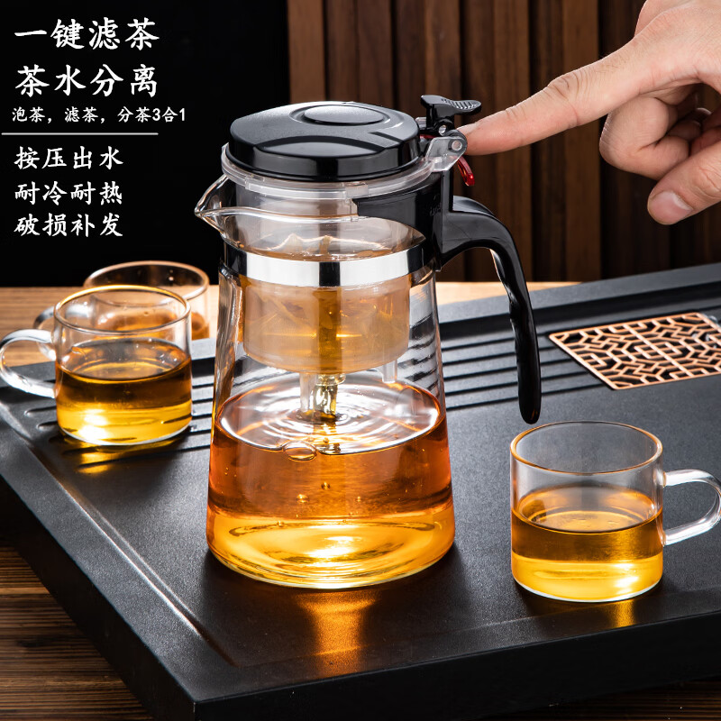 侧压飘逸壶500ML 9.69元，玻璃花茶壶1200ml 11.05元 - 86线报