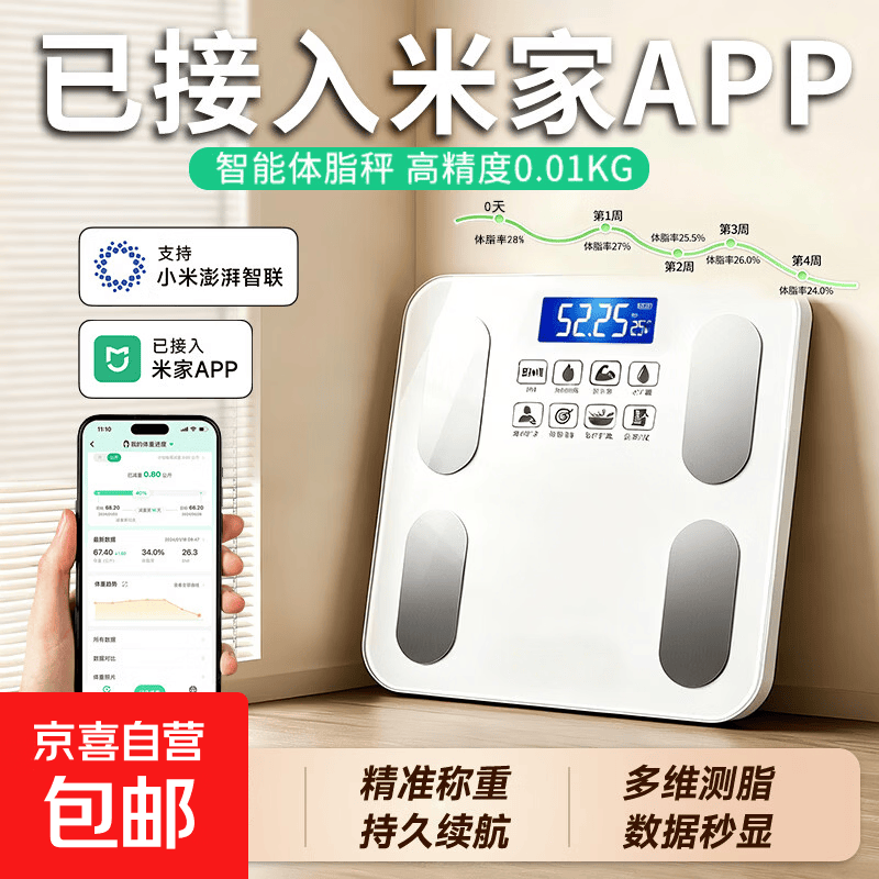 薅❗米家APP体脂秤💰24.99 ✅精准称重 持久续航 - 86线报