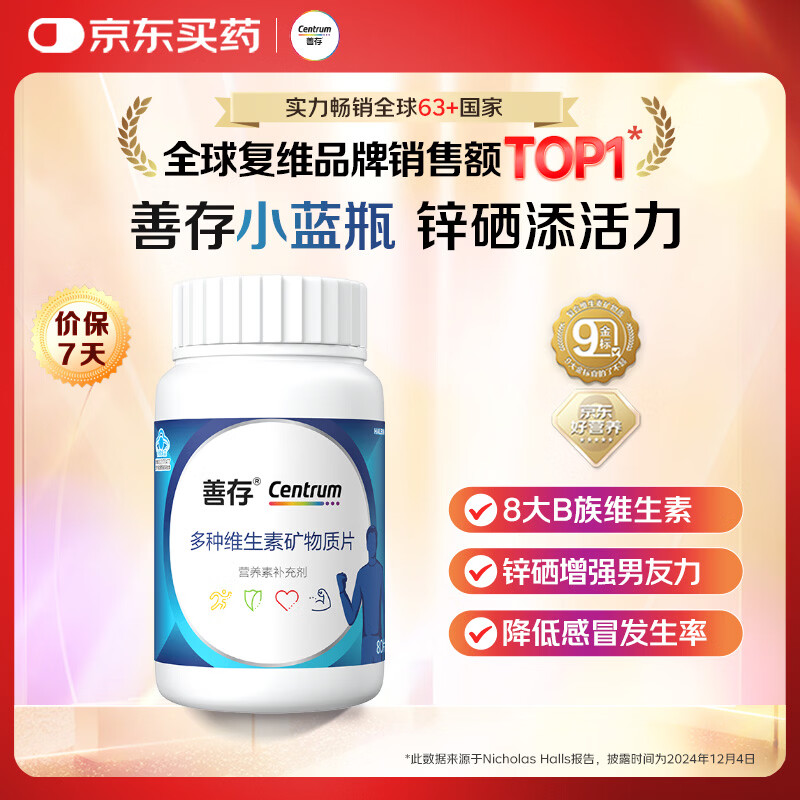善存多种维生素矿物质片80粒 65元 - 86线报