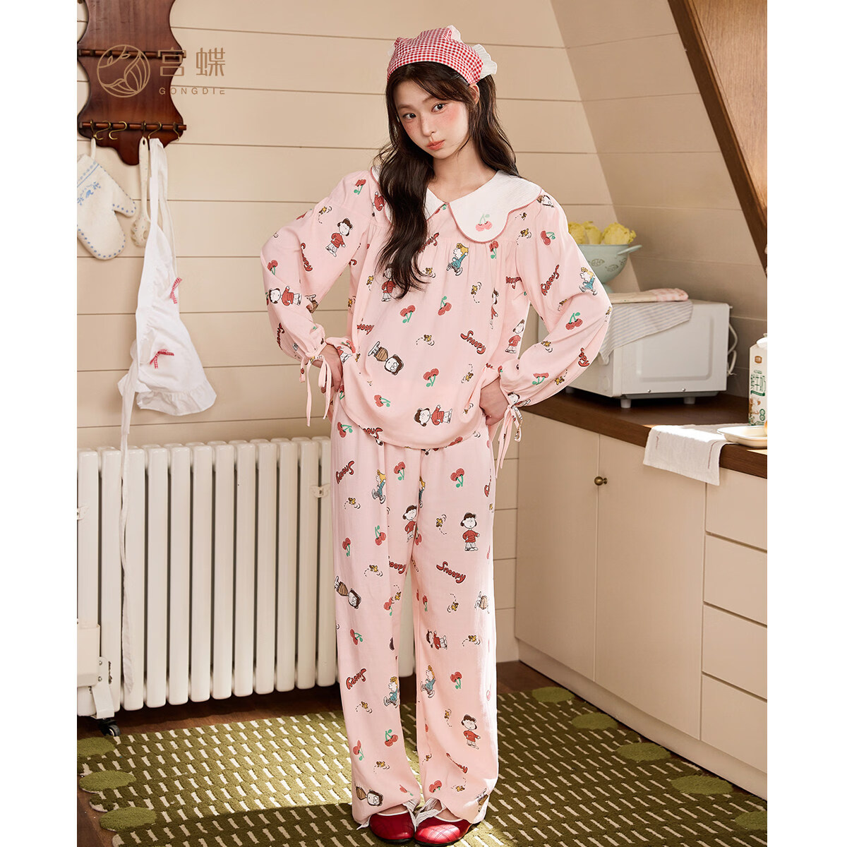 宫蝶蝴蝶结小熊长袖睡衣女L码 72.5元,宫蝶史努比云朵棉家居服L码 80.5元 - 线报酷 宫蝶蝴蝶结小熊长袖睡衣女L码 72.5元,宫蝶史努比云朵棉家居服L码 80.5元 - 线报酷