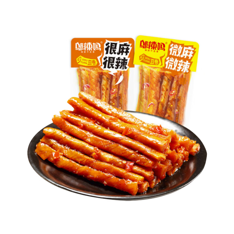 邬辣妈香辣豆卷70g*5袋 15.9元，邬辣妈微麻微辣豆卷300g（15小包） 15.9元 - 86线报