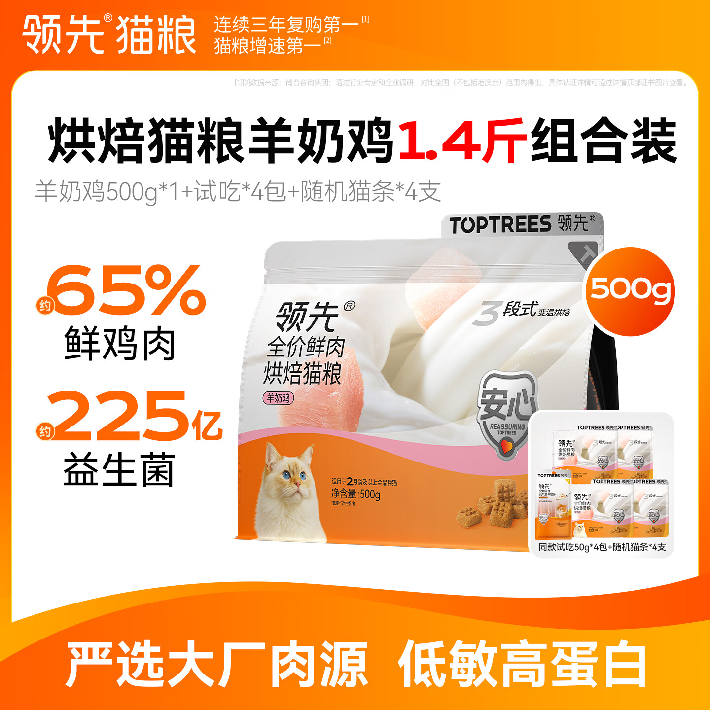 领先三文鱼主食猫罐85g*48 96元 - 线报酷 领先三文鱼主食猫罐85g*48 96元 - 线报酷
