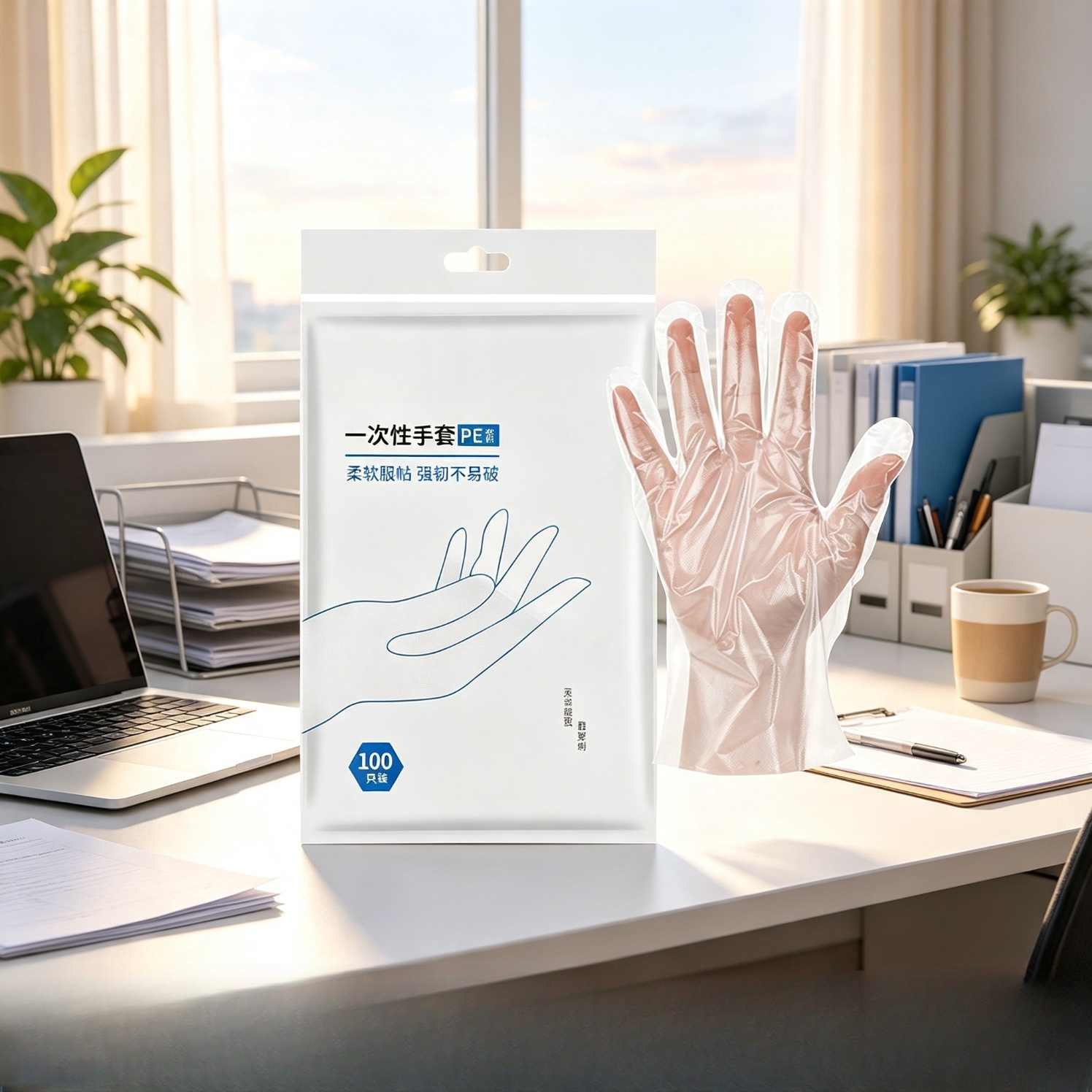 恬舒一次性透明塑料手套400只 8.99元 - 线报酷