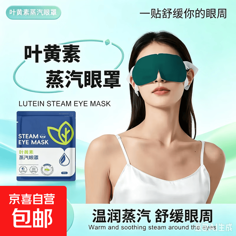 叶黄素眼罩一次性发热护眼罩缓解眼疲劳助睡眠旅行办公便携蓝色1片/袋10袋 4.90元 - 86线报