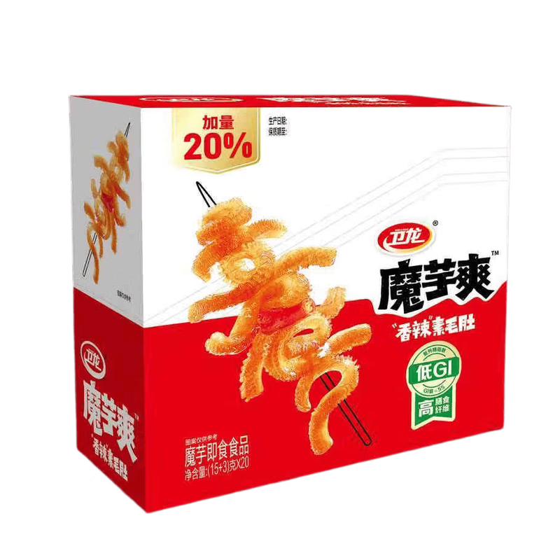 卫龙香辣味魔芋爽素毛肚360g/盒20包 - 86线报