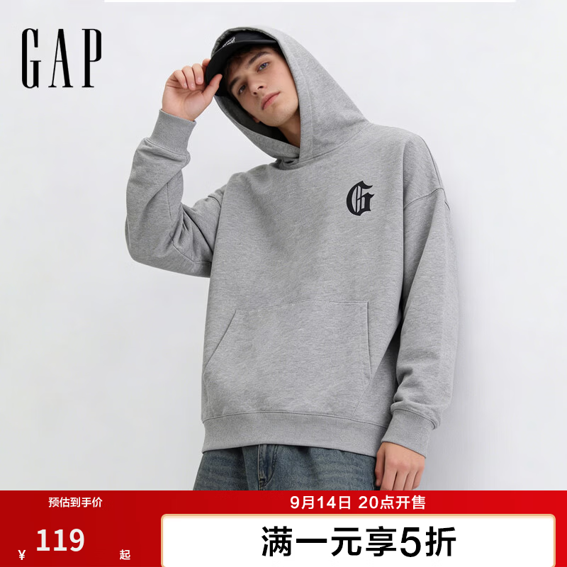GAP泰迪绒连帽卫衣 109元，GAP连帽开衫卫衣 119元，GAP情侣款套头连帽衫 119元 - 美泡泡