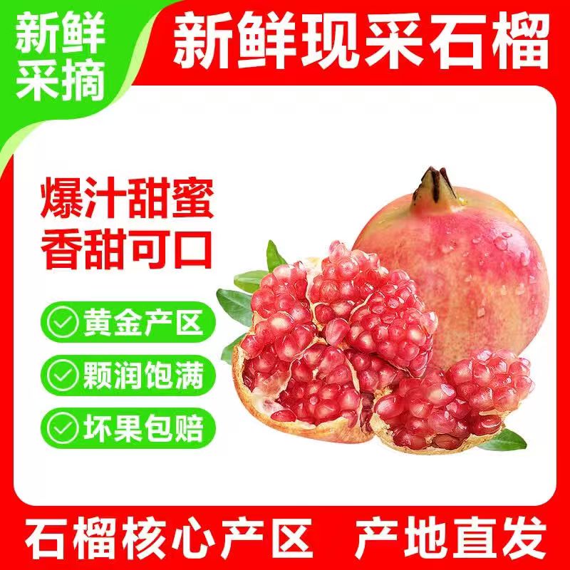 万邦突尼斯软籽石榴带箱5斤单果300g+ 14.9元 - 线报酷