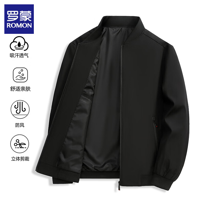 罗蒙棒球服夹克男款 65元 - 折送网