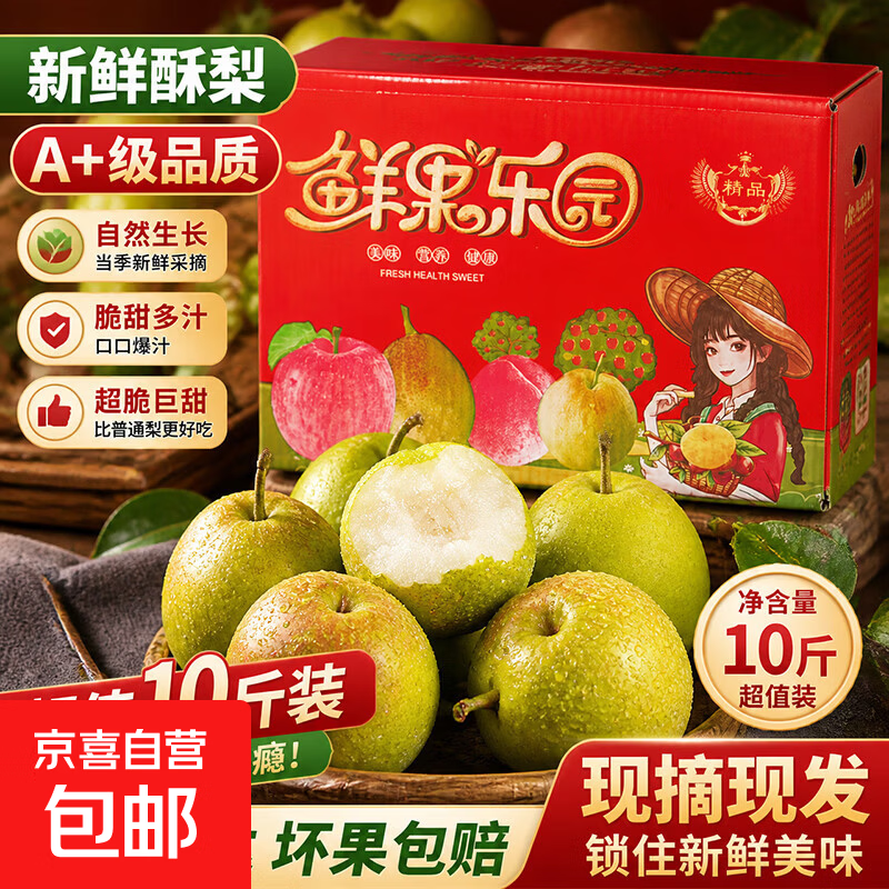 山西红香酥梨带箱5斤彩箱 10元 - 86线报