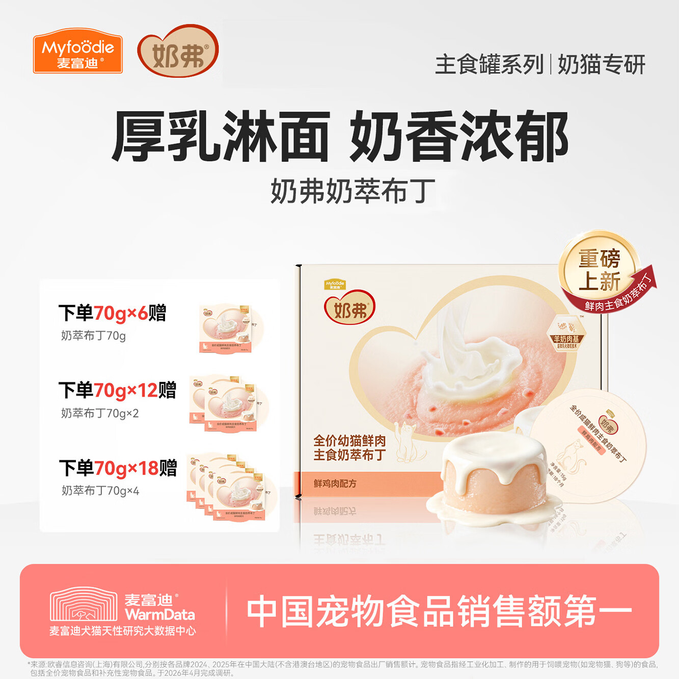 鲜朗混合口味主食猫条12g*48 80元，鲜朗混合口味主食猫罐100g*6赠猫条12g*4 58元 - 86线报