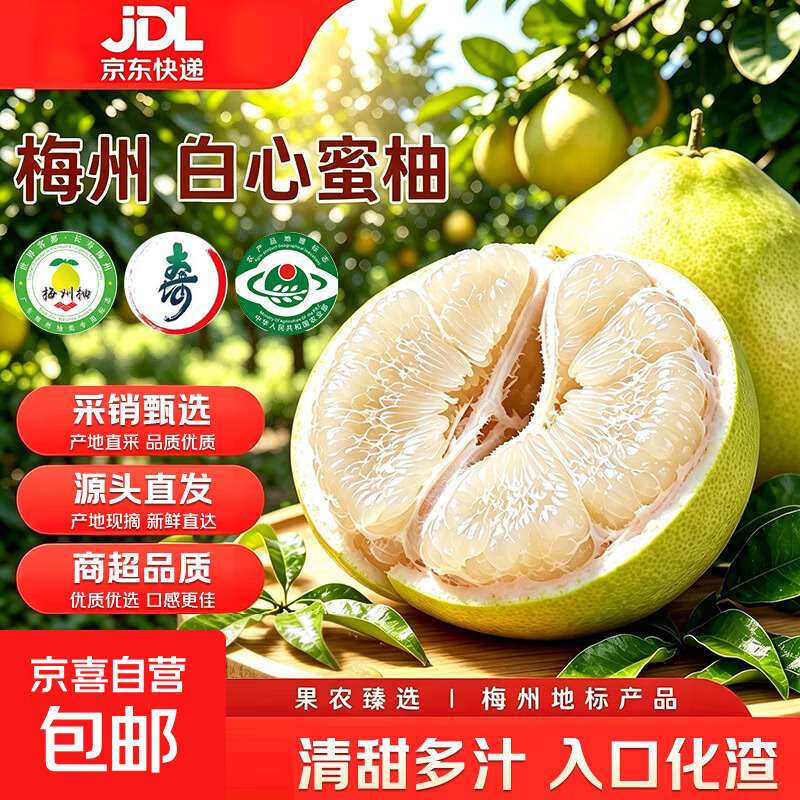 梅州白心蜜柚净重4斤+ 11.9元，梅州红心蜜柚净重4斤+ 13.79元 - 86线报