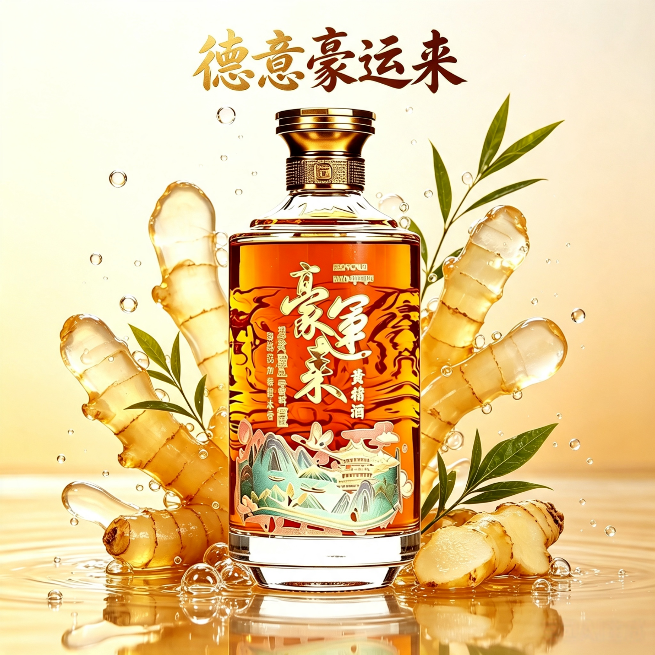 德意豪运来黄精酒38度500ml*1瓶 35.8元 - 美泡泡