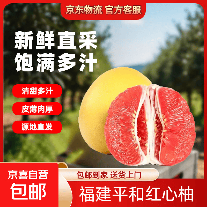 红心蜜柚2-3斤 0.9元 - 86线报