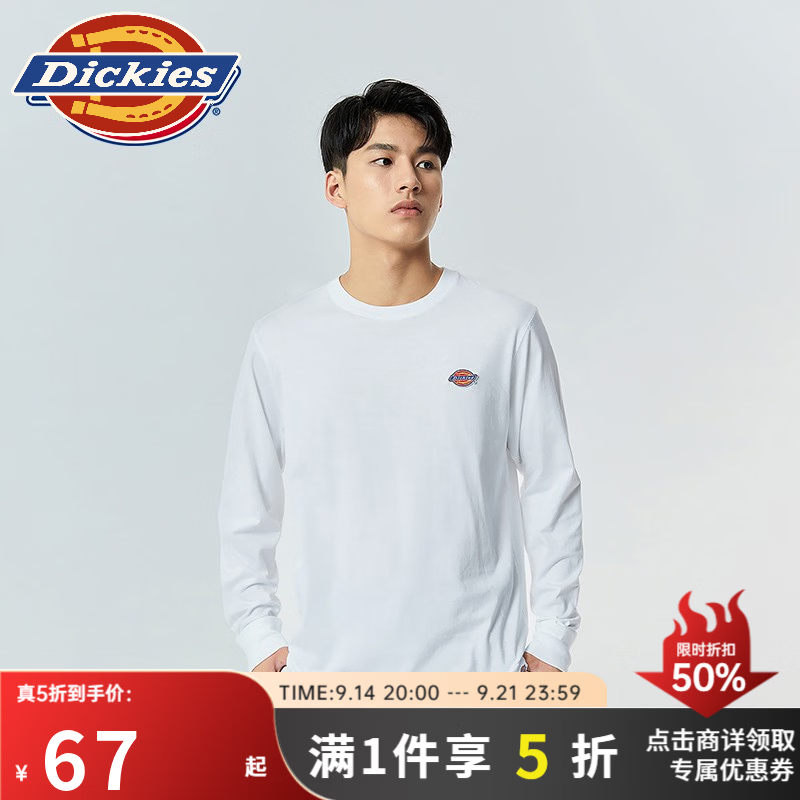 Dickies长袖T恤 67元，Dickies复古卫衣 76元，Dickies圆领卫衣 91元 - 折送网