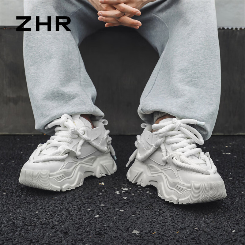 ZHR女厚底增高乐福鞋 69元，ZHR女厚底复古老爹鞋 79元，ZHR女厚底休闲小白鞋 89元 - 折送网