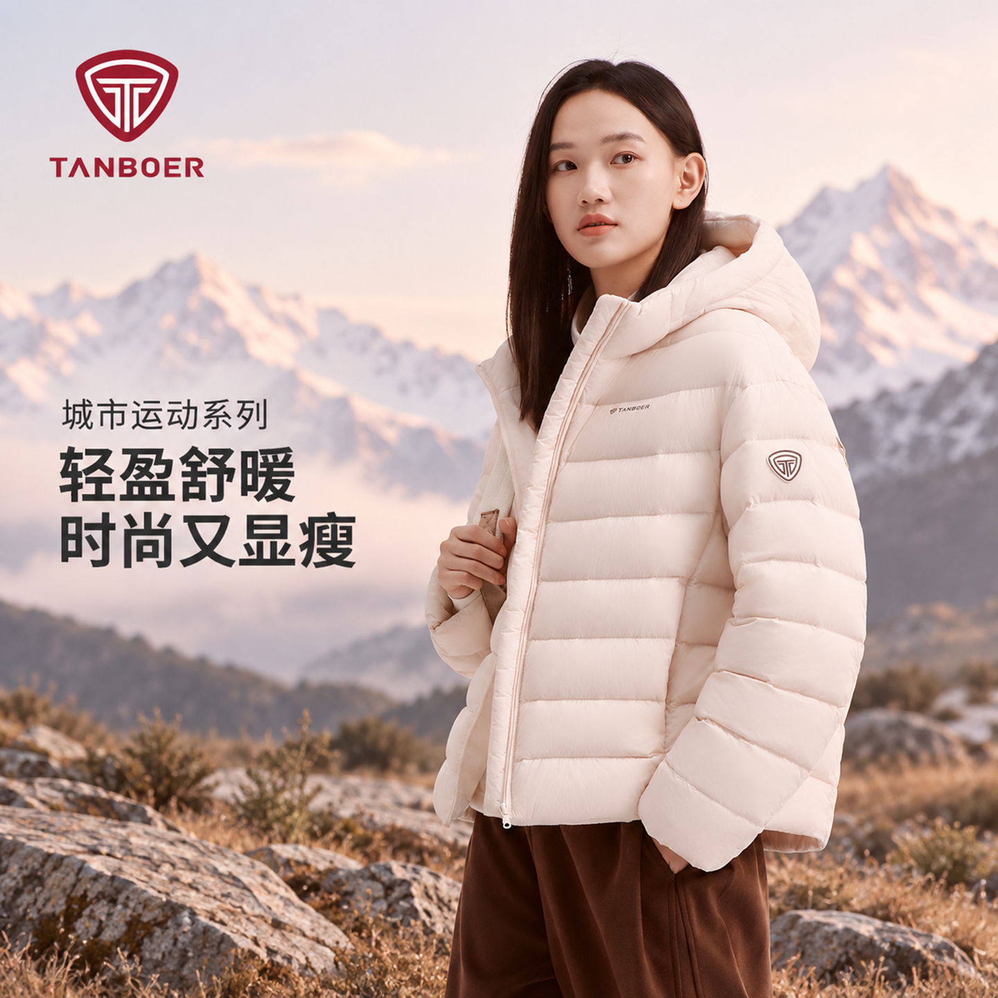 坦博尔排骨连帽短款女 424元，坦博尔可脱卸帽短款男 434元，坦博尔排骨轻薄羽绒服男 494元 - 线报酷
